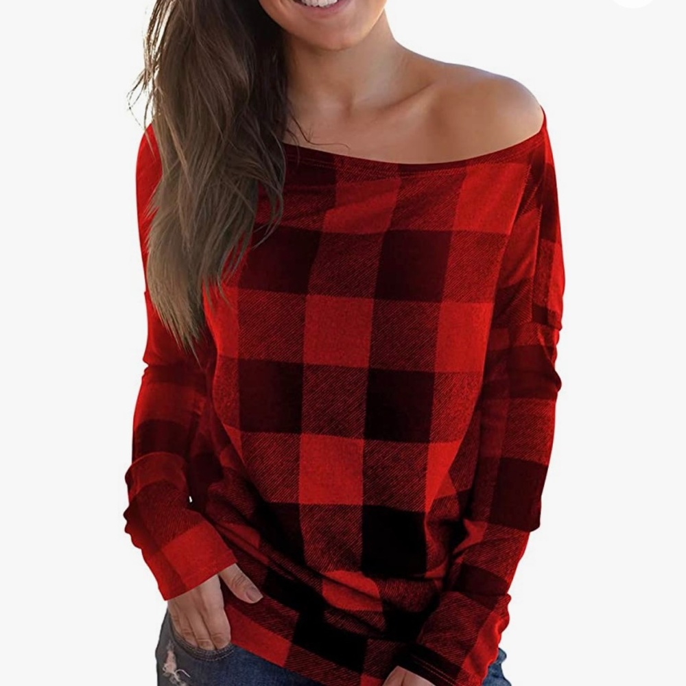Long sleeve Dolman off the shoulder woman’s top